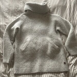 Burton Light Gray Cowl Neck Sweater